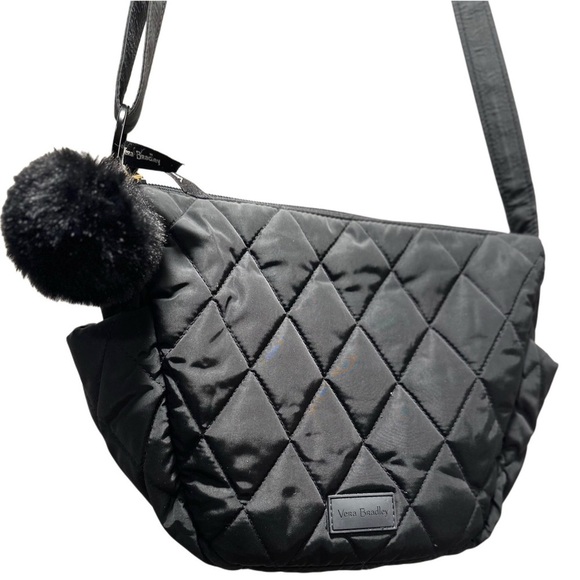 Vera Bradley Ultralight Black Go Ahead Crossbody, Wallet, ID,Lanyard Set Soldout - Picture 3 of 14